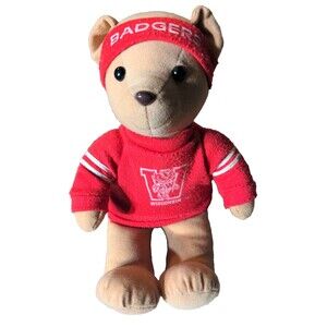 Stuffins Plush UW Badger Bear Vintage  1996